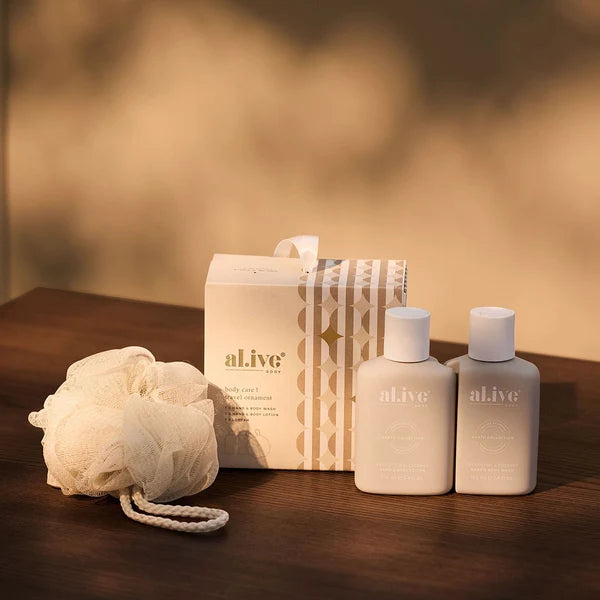AL.IVE Body Travel Ornament Mini Hand & Body Wash and Lotion Gift Set