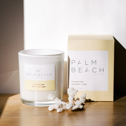 Palm Beach Coconut &amp; Lime Scented Candle 420 gms