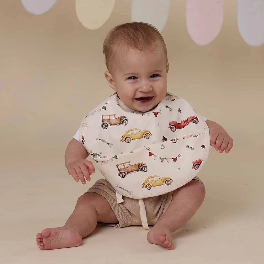 Snuggle Hunny Vintage Car Snuggle Bib