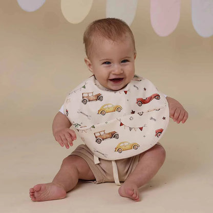 Snuggle Hunny Vintage Car Snuggle Bib