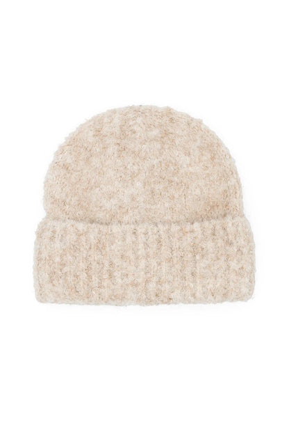 Morgan &amp; Taylor Cream Freya Boucle Beanie in Cream