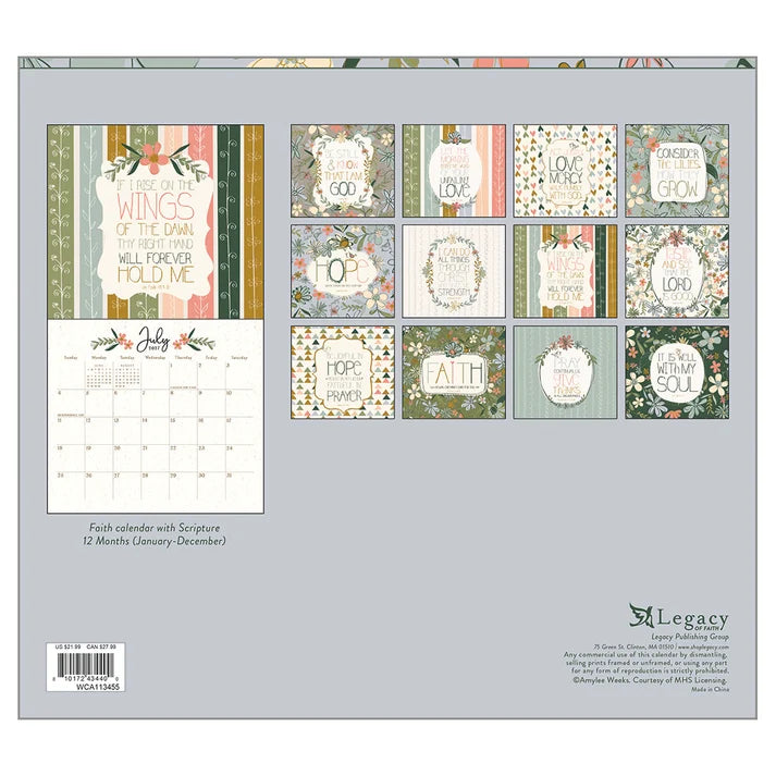 Legacy Be Still 2027 Lang Calendar
