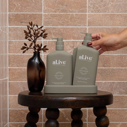 AL.IVE Body Wash &amp; Body Bathroom Duo Willow Gum &amp; Lemon Myrtle