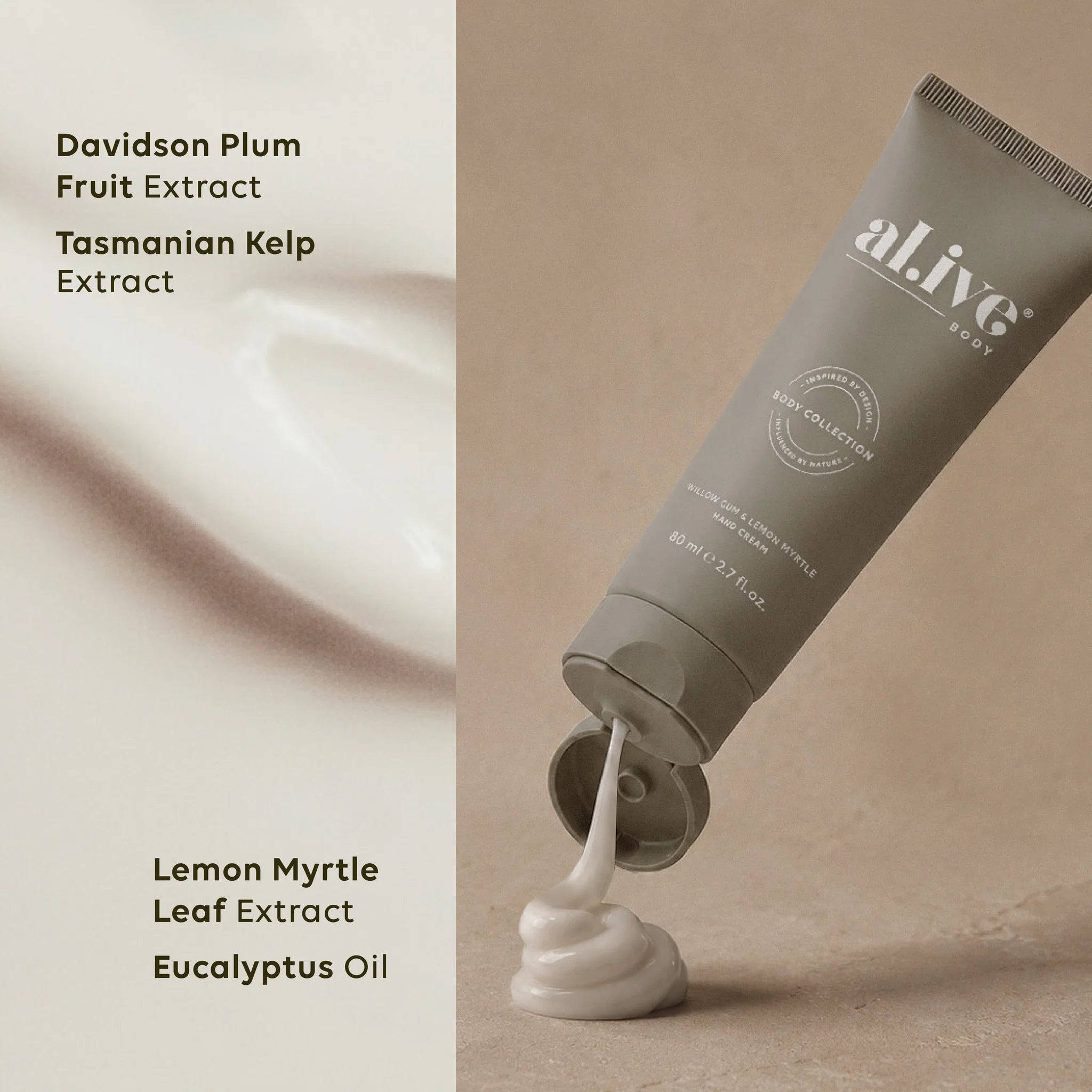 AL.IVE Body Hand Cream Willow Gum &amp; Lemon Myrtle