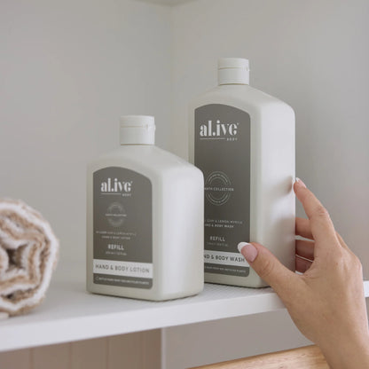 AL.IVE Body 650mL Lotion Refill Willow Gum &amp; Lemon Myrtle