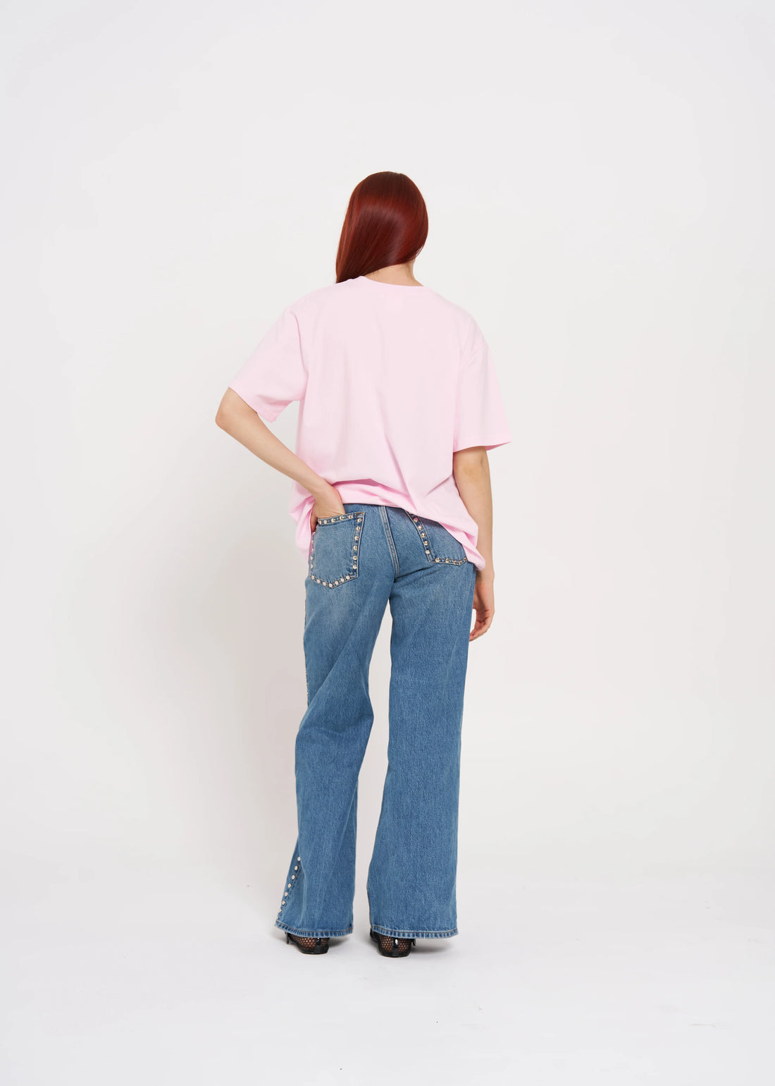 MAKU The Label YEEHAW!! Tee Boyfriend Baby Pink