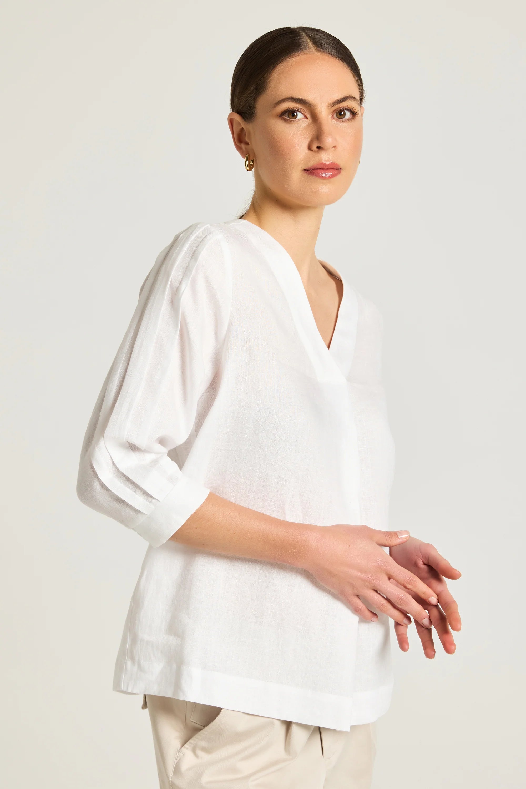 Kara Top White