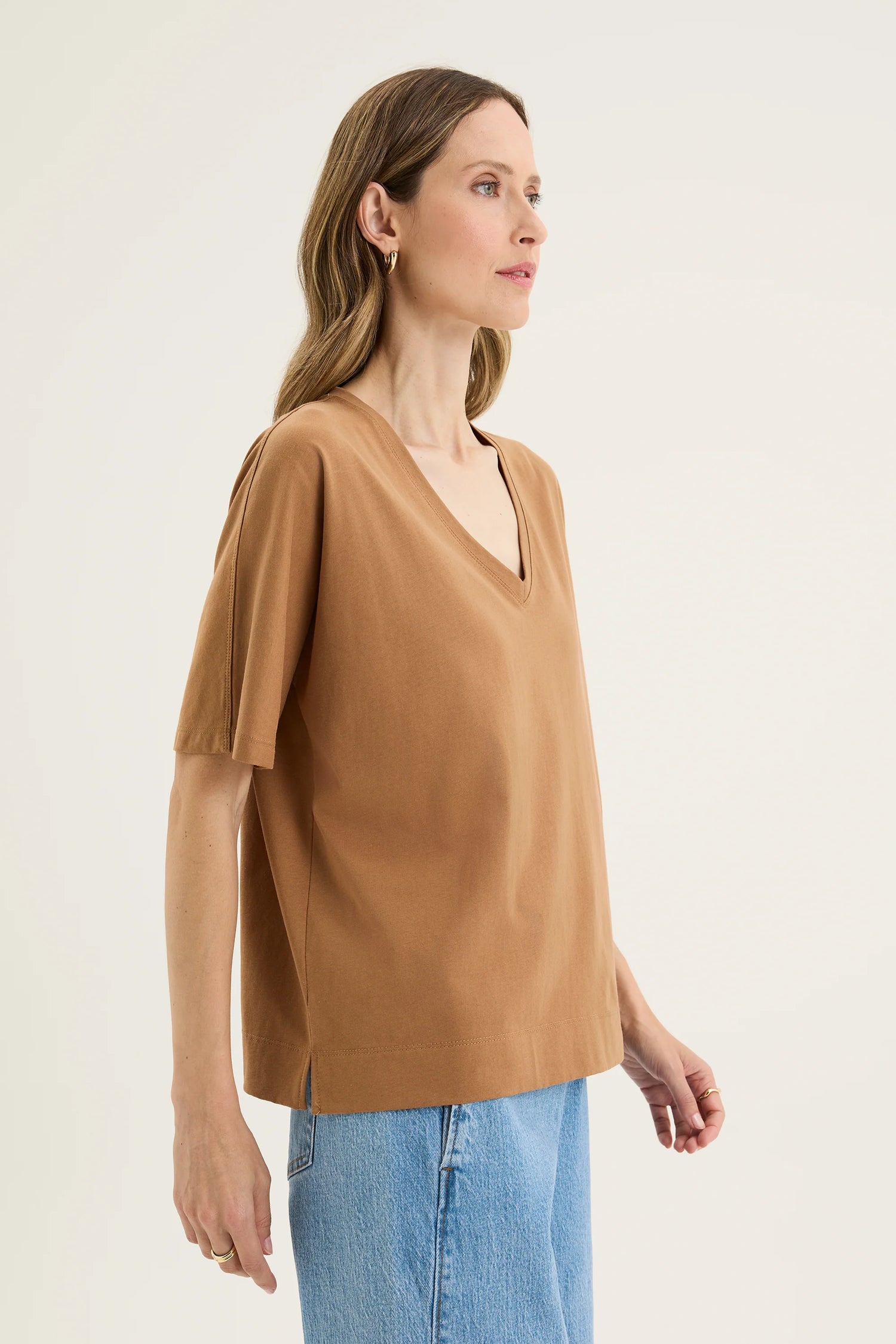 Yarra Trail Glass Tee Nutmeg
