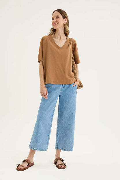 Yarra Trail Glass Tee Nutmeg