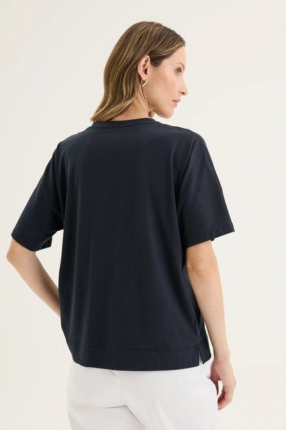 Yarra Trail Glass Tee Navy