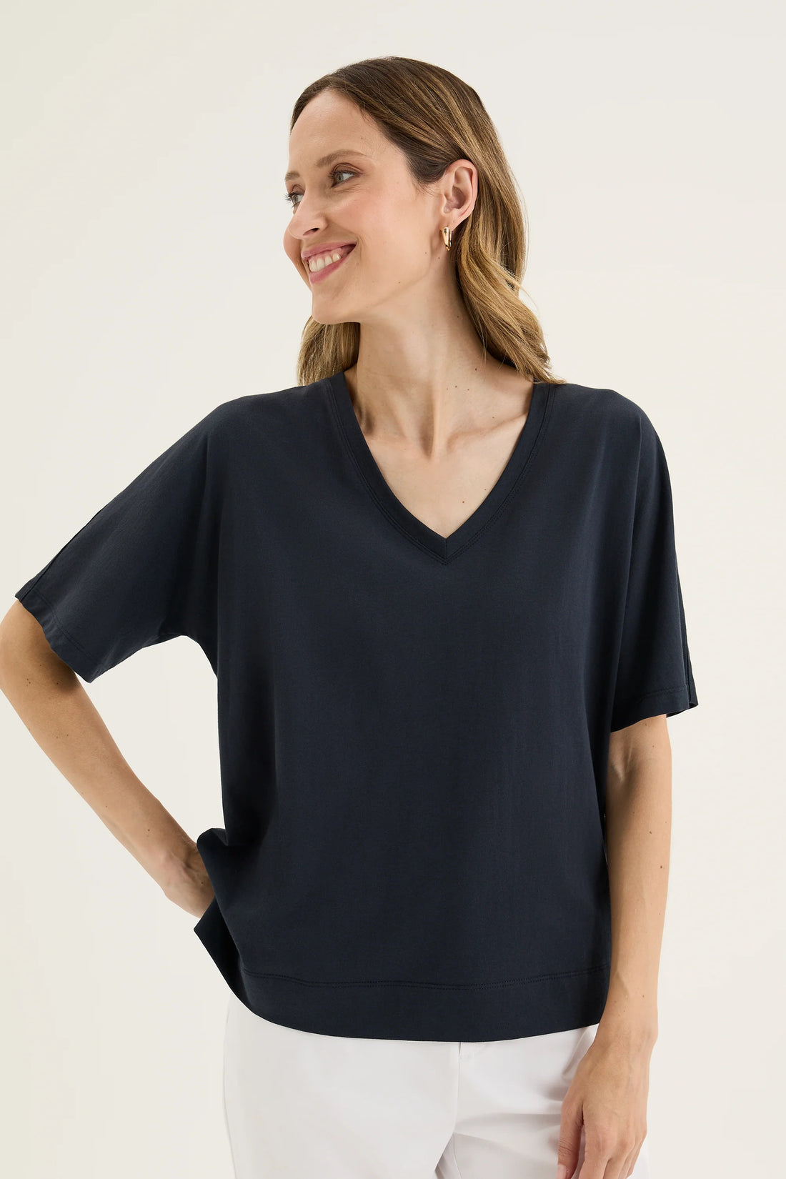 Yarra Trail Glass Tee Navy
