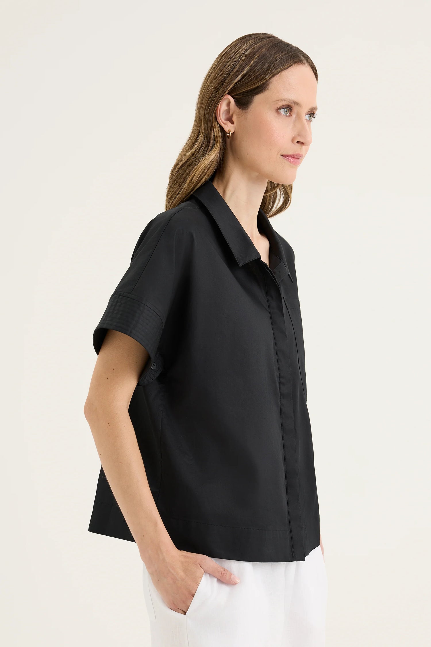 Yarra Trail Burleigh Shacket Black