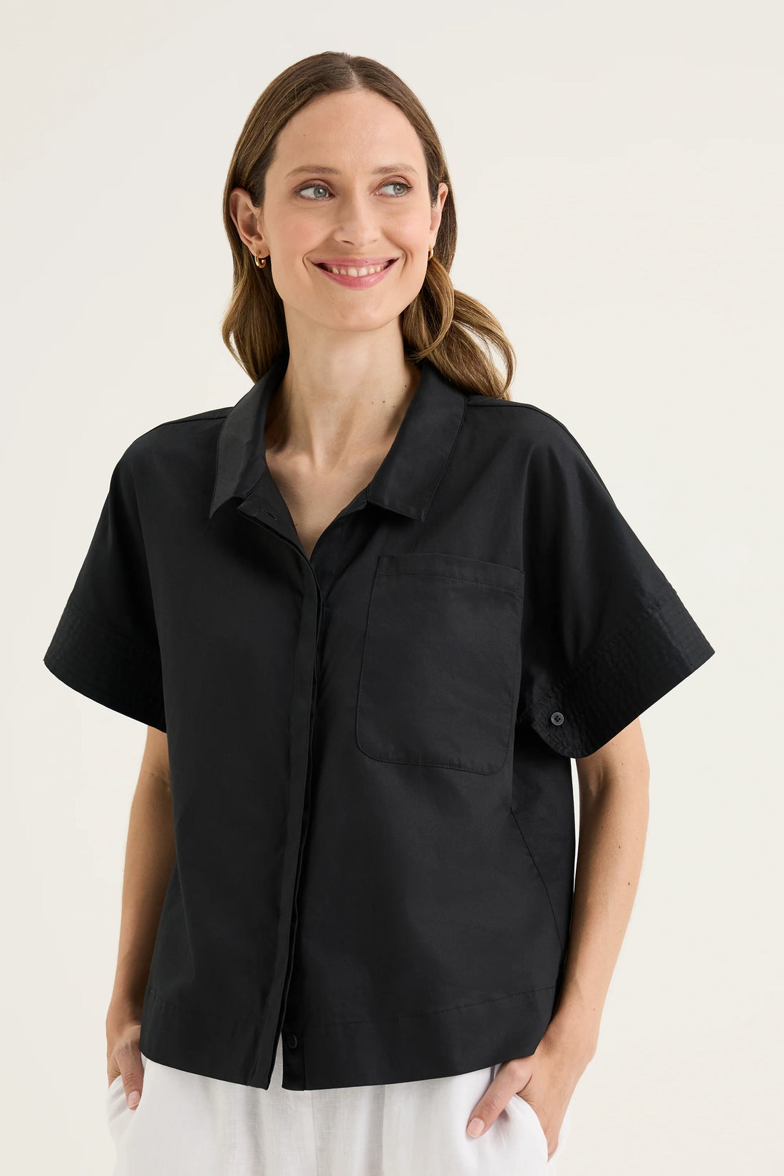 Yarra Trail Burleigh Shacket Black