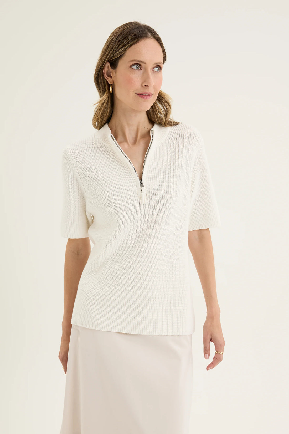 Yarra Trail Cordon Knit Ecru