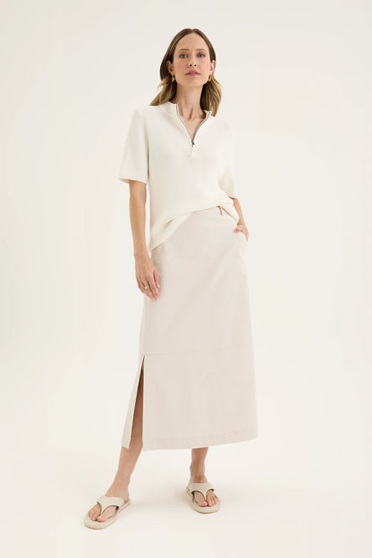 Yarra Trail Cordon Knit Ecru
