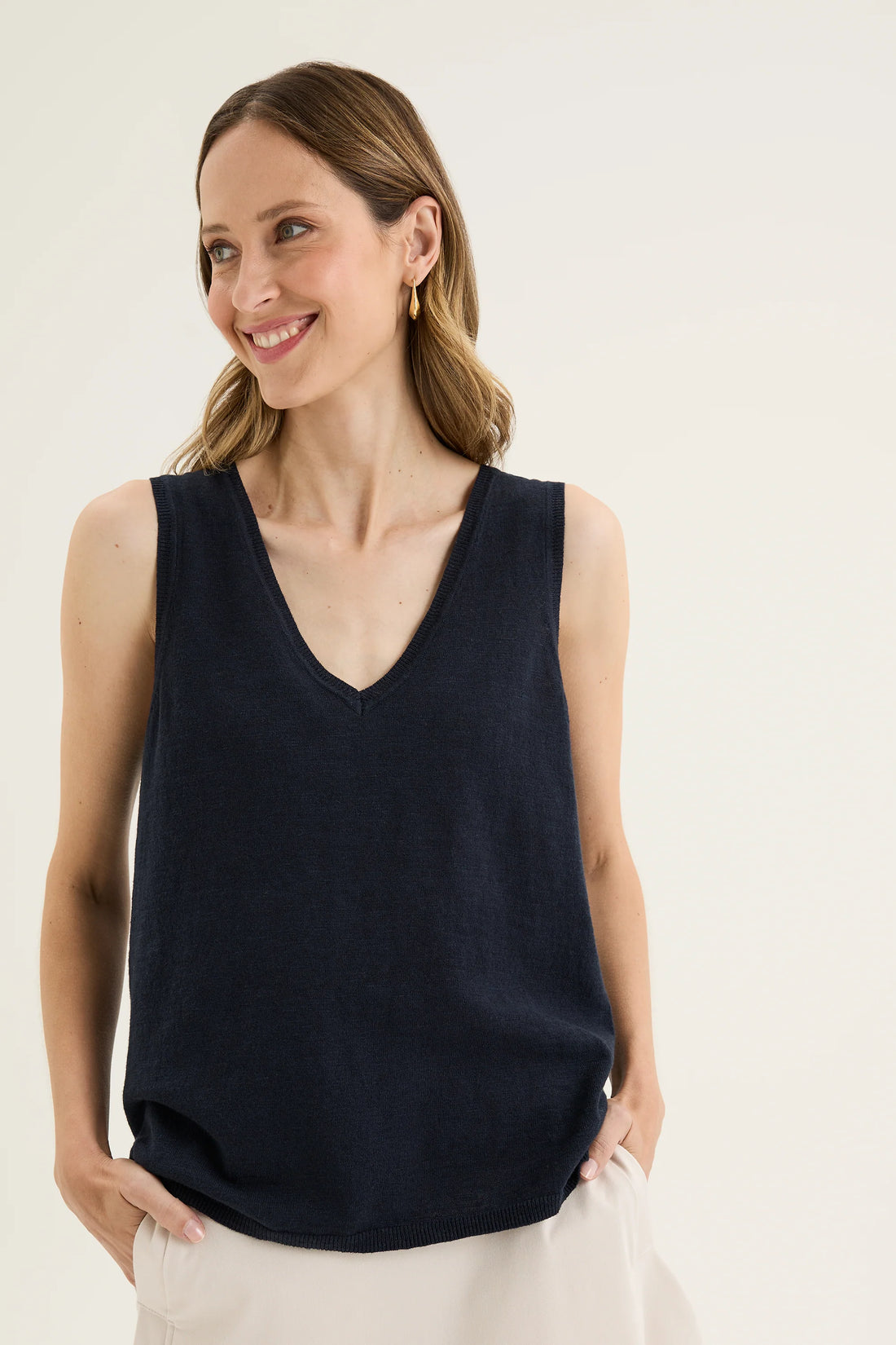 Yarra Trail  Blaze Knit Navy