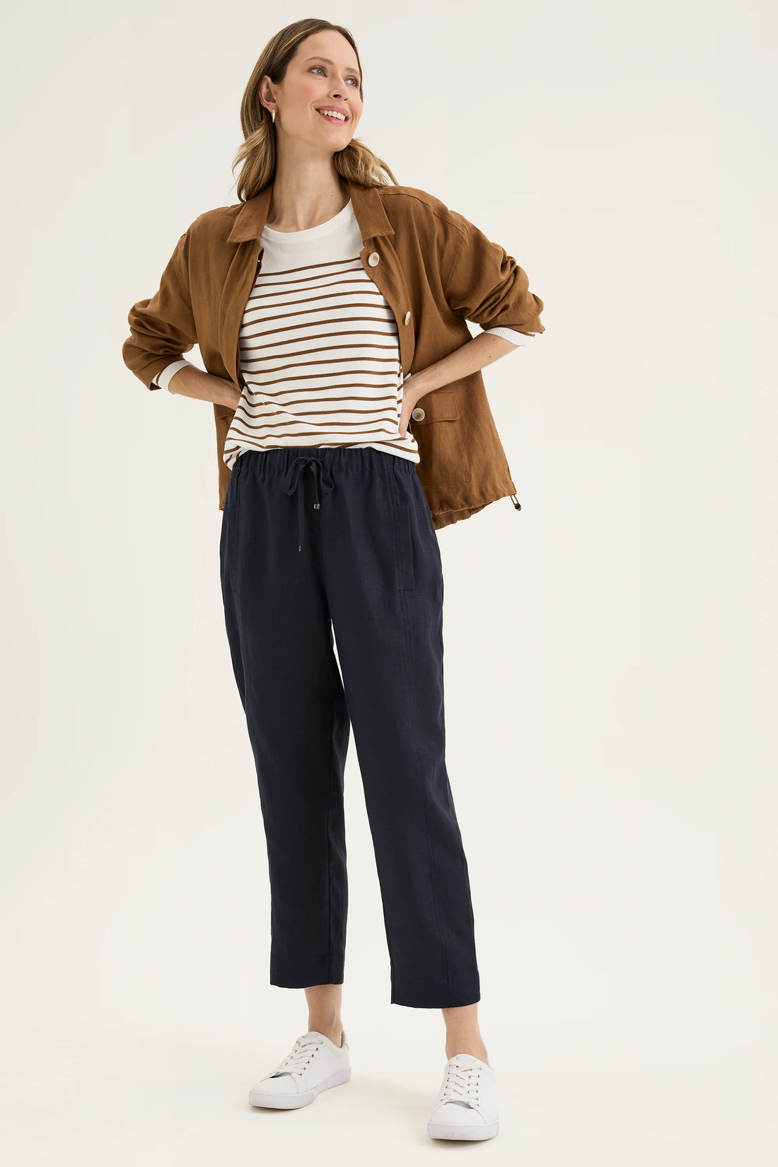 Yarra Trail Tirari Slim Pant Navy