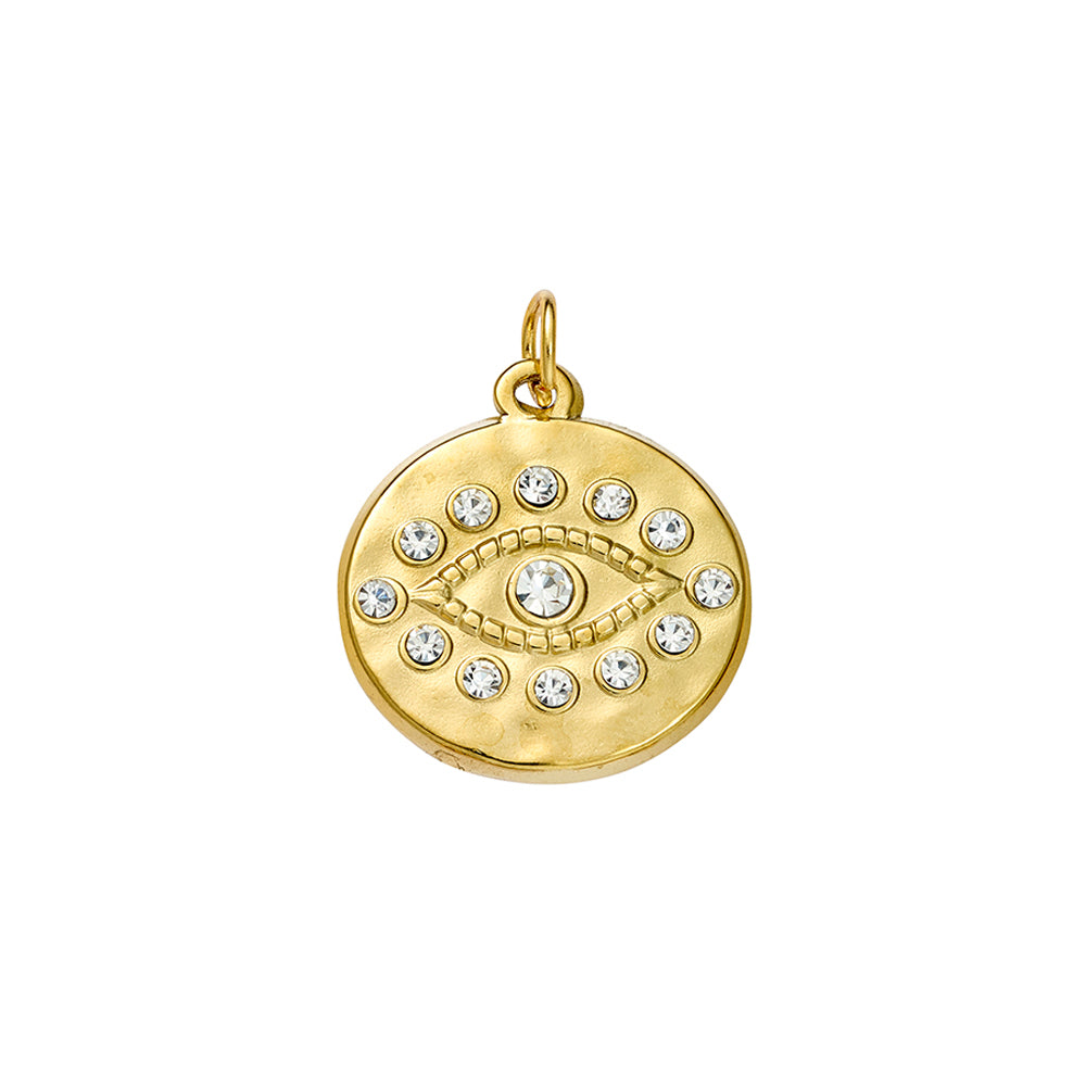 Seren stainless steel gold plated charm 45