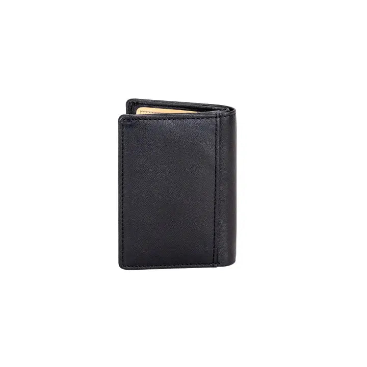 Greenwood Leather Card Holder Wallet RFID Black