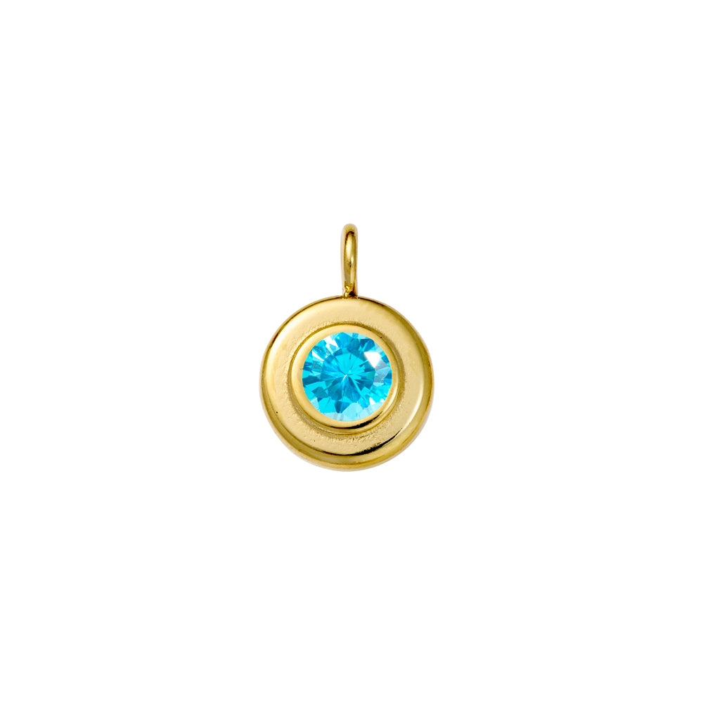 Seren stainless steel gold plated charm 37