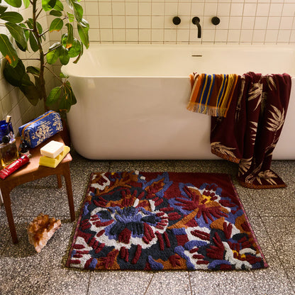 Sage x Clare Eliza Bath Mat Rosewood