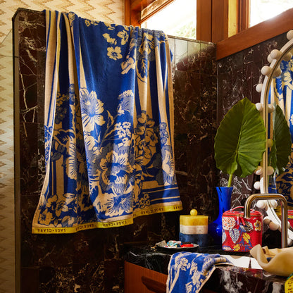 Sage x Clare Eliza Bath Sheet Ultramarine