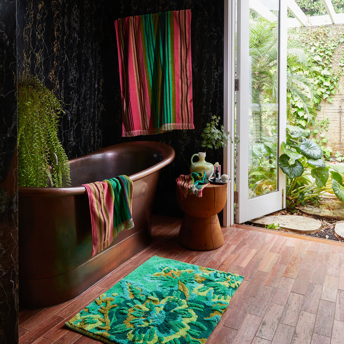 Sage x Clare Nicolette Hand Towel Juniper
