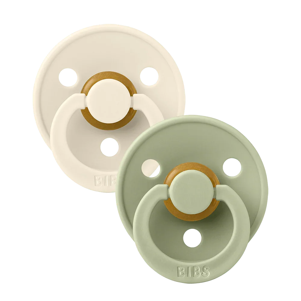 BIBS Ivory Sage Symmetrical Pacifier
