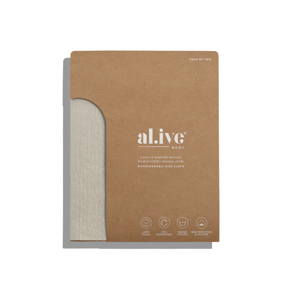 Al.ive Biodegradable Dish Cloth Pack of 2