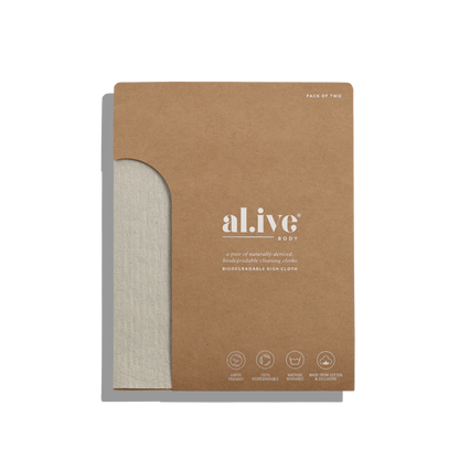 Al.ive Biodegradable Dish Cloth Pack of 2