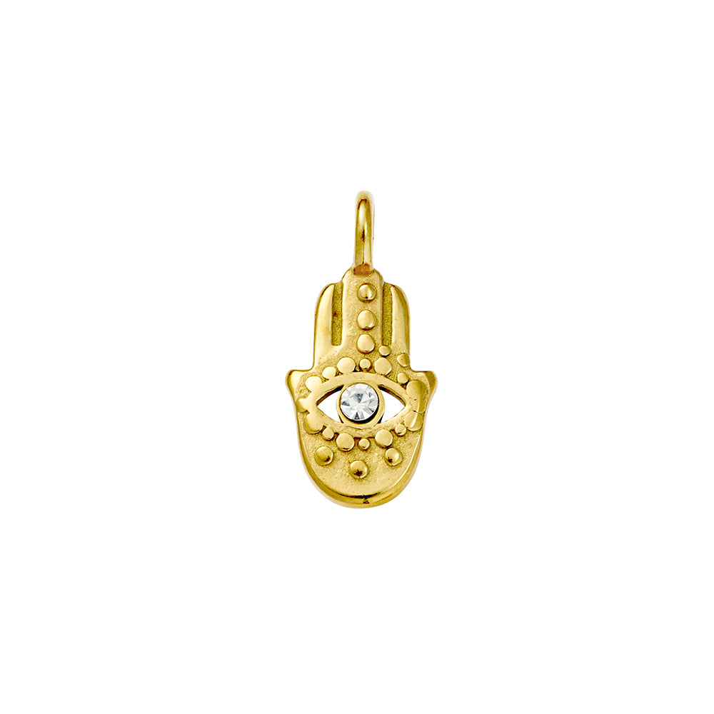 Seren stainless steel gold plated charm 43