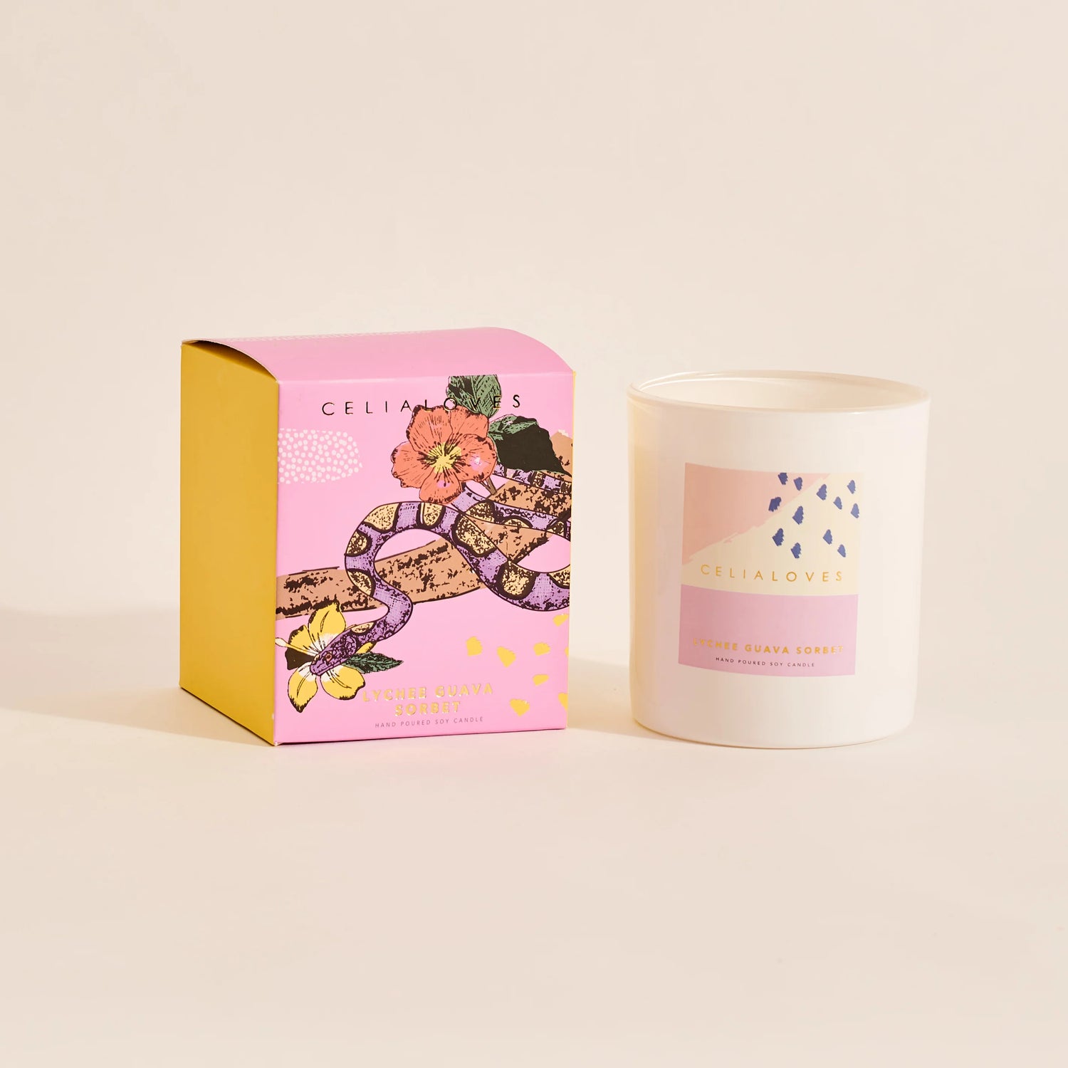 Celia Loves 80 Hours Lychee Guava Sorbet Candle