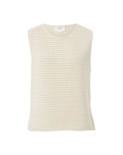 Ceres Life Mesh Knit Tank Heritage Ecru