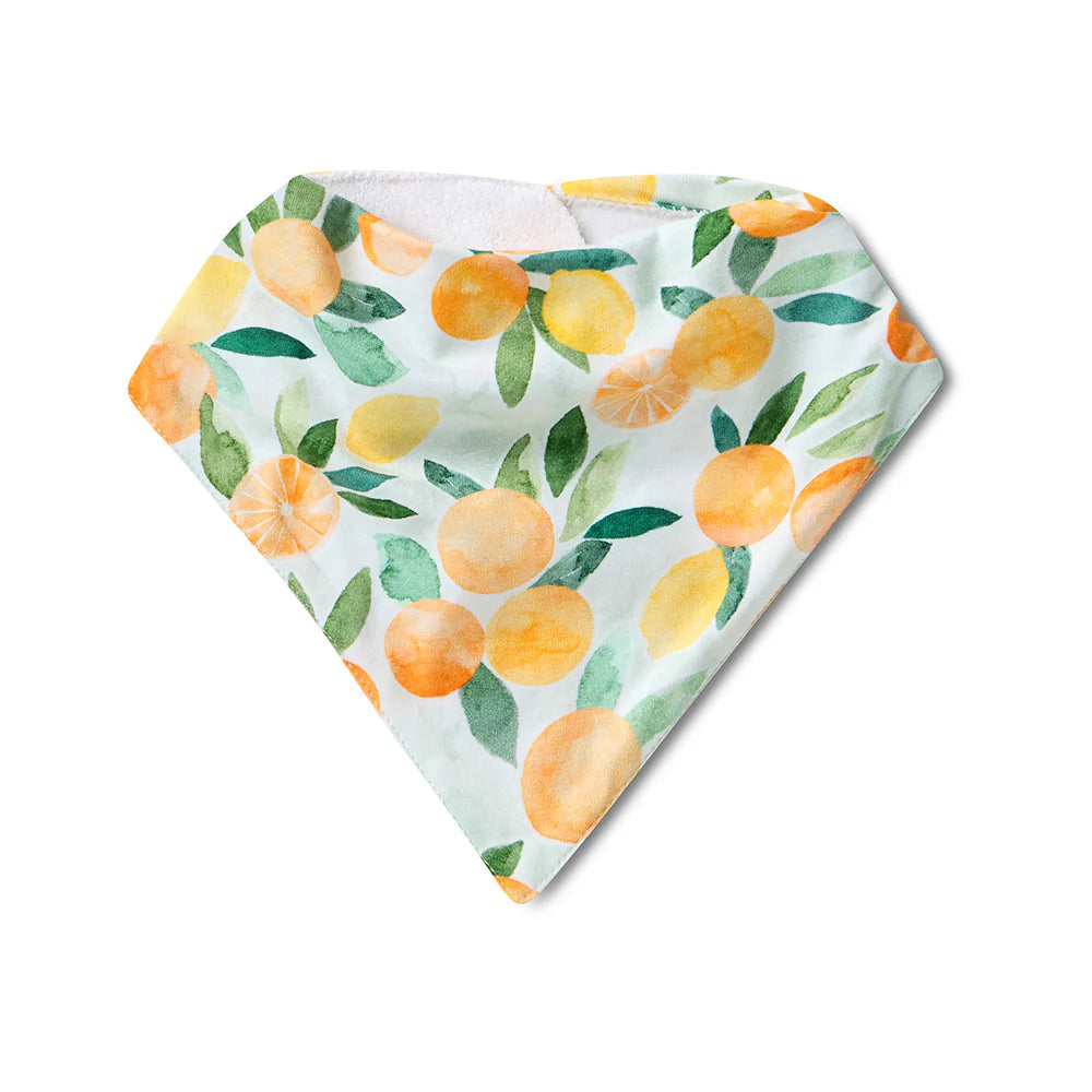 Snuggle Hunny Citrus Squeeze Organic Dribble Bib