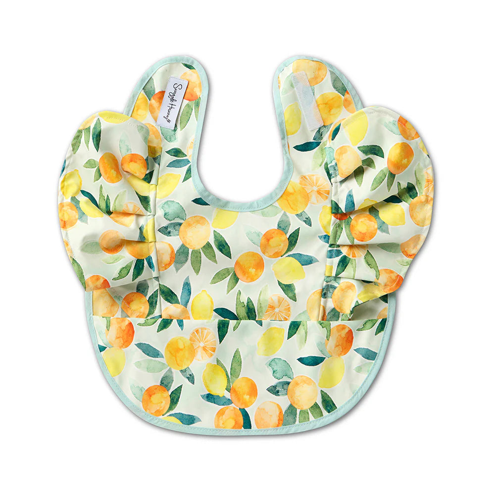 Snuggle Hunny Citrus Squeeze Frill Snuggle Bib