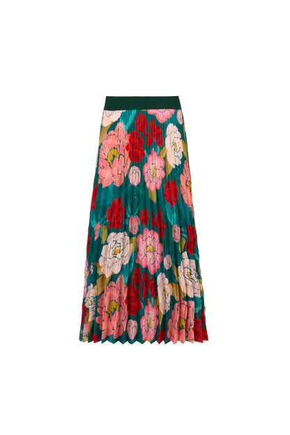 Coop By Trelise Cooper How Pleat It Is Skirt Green + Pink