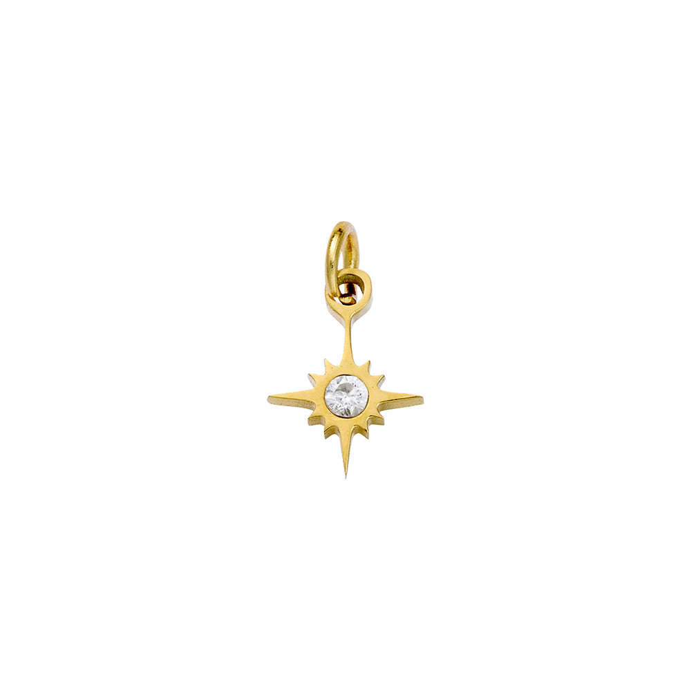 Seren stainless steel gold plated charm 23