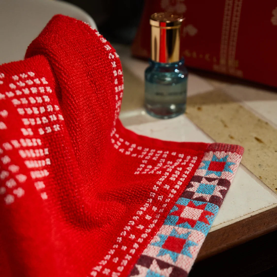 Sage x Clare Bonnie Hand Towel Poppy