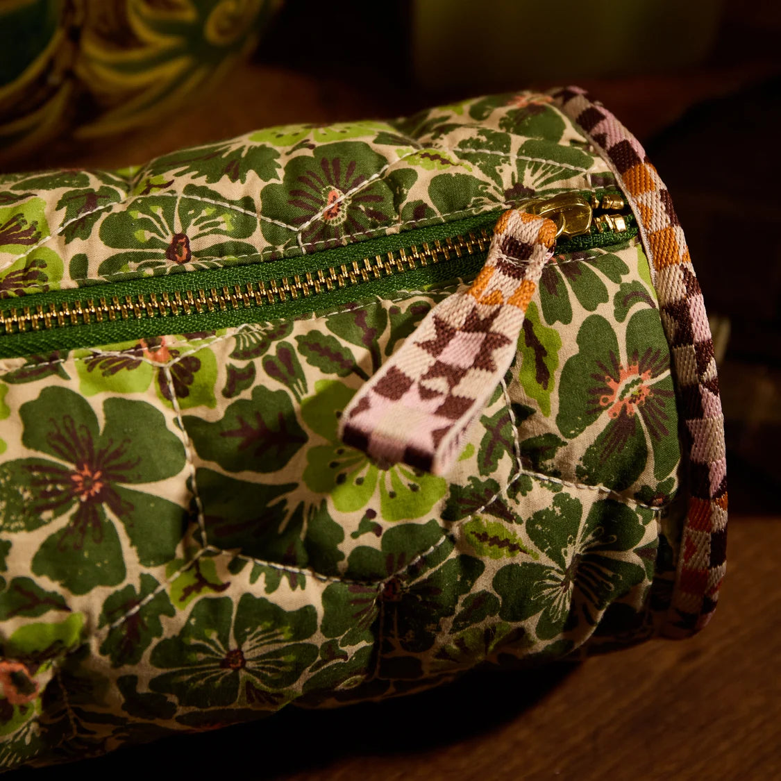 Sage x Clare Marta Make up Bag Cactus Green