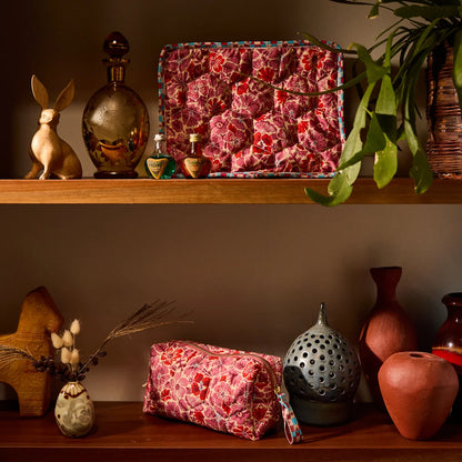Sage x Clare Magnolia Travel Pouch Poppy