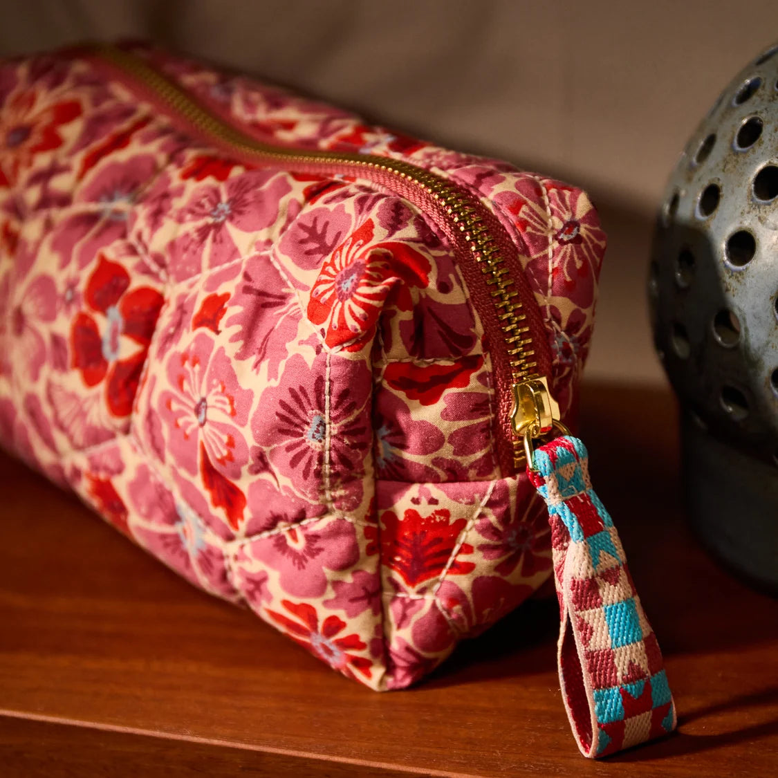 Sage x Clare Magnolia Travel Pouch Poppy
