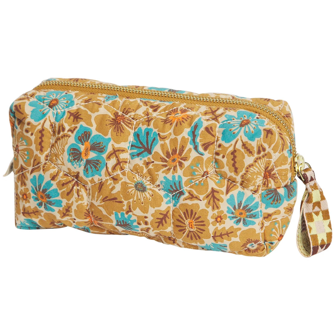 Sage x Clare Magnolia Travel Pouch Turquoise
