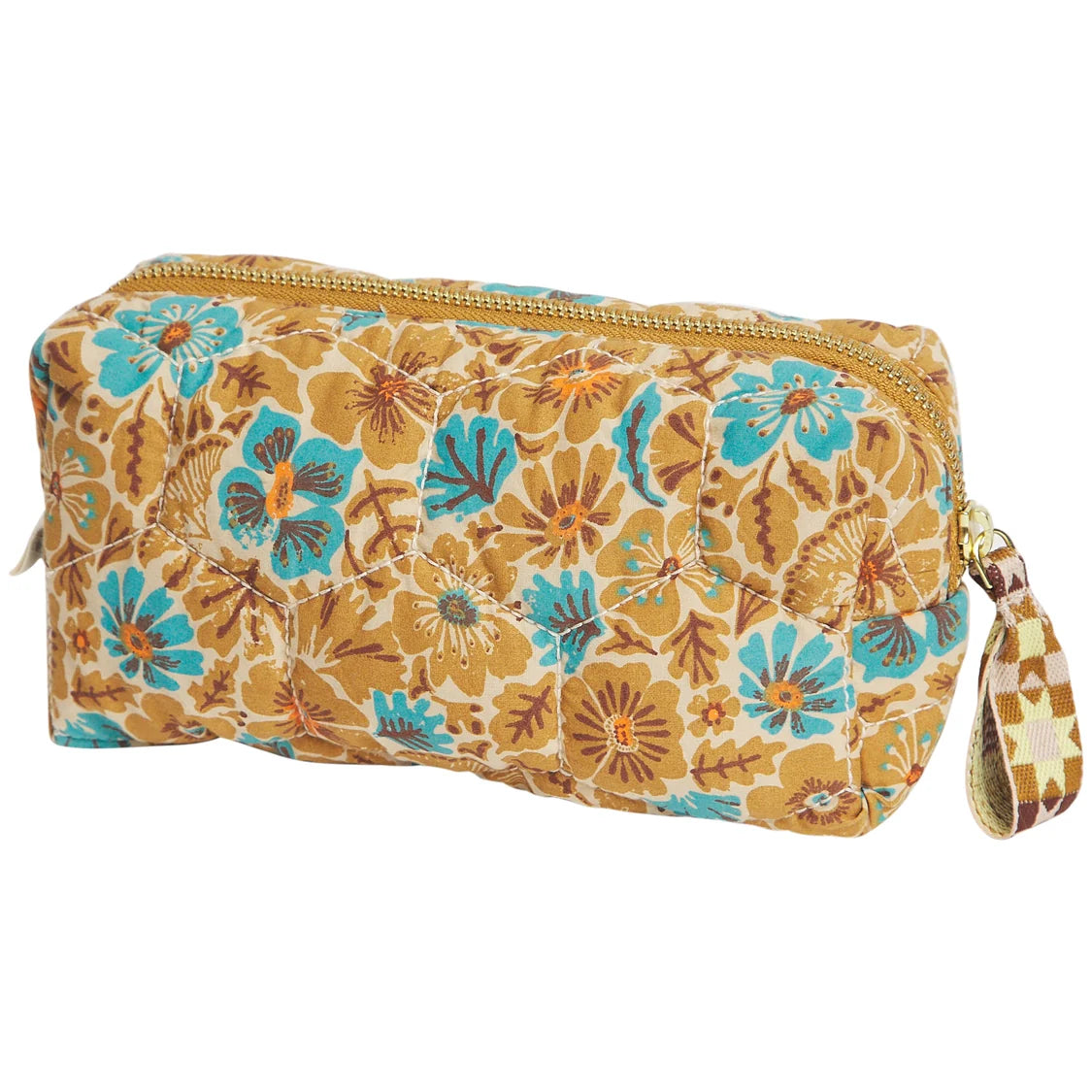 Sage x Clare Magnolia Travel Pouch Turquoise