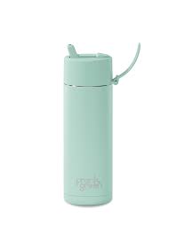 Frank Green Stainless Steel Ceramic Reusable Bottle  Peppermint With Straw 20oz/595ml