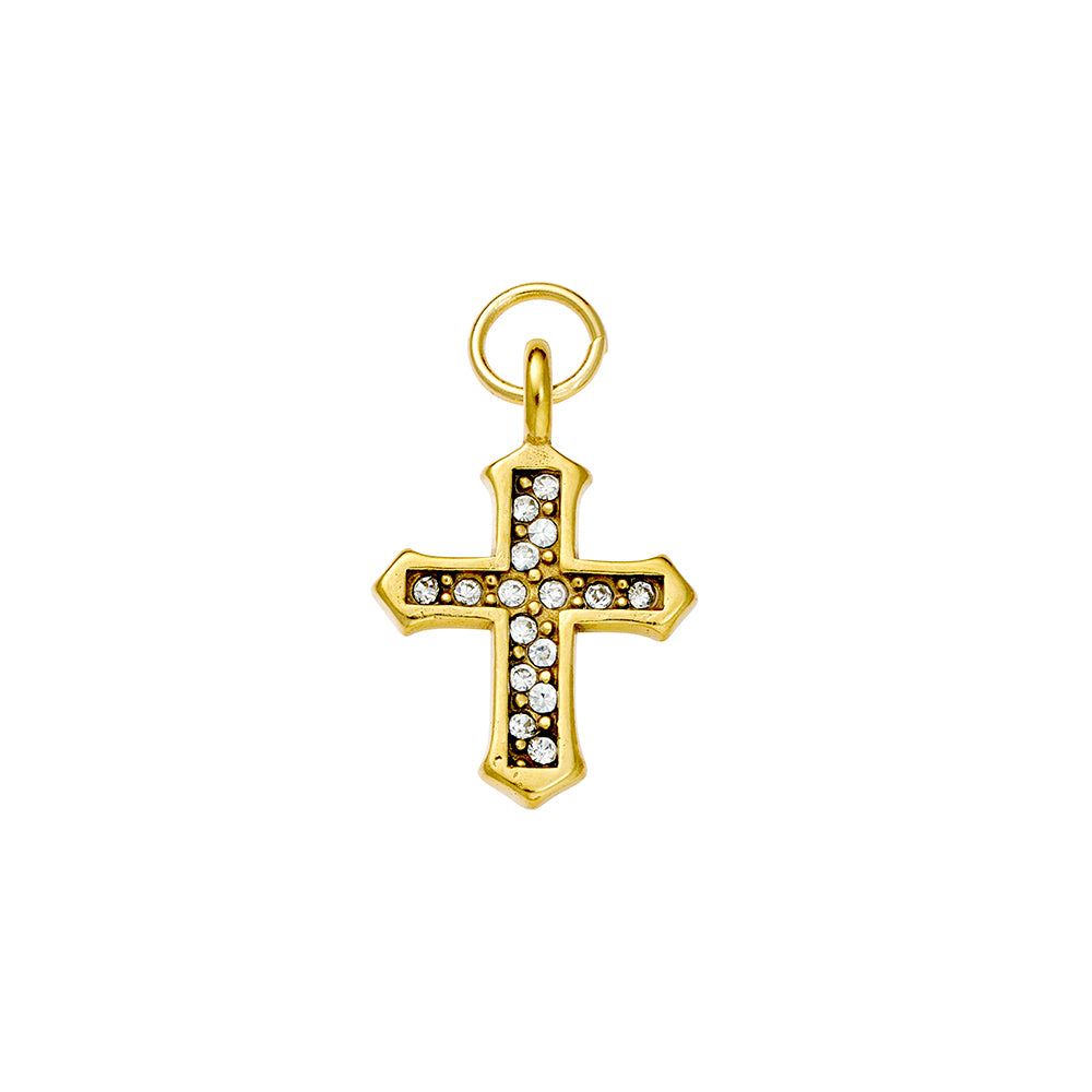Seren stainless steel gold plated charm 19