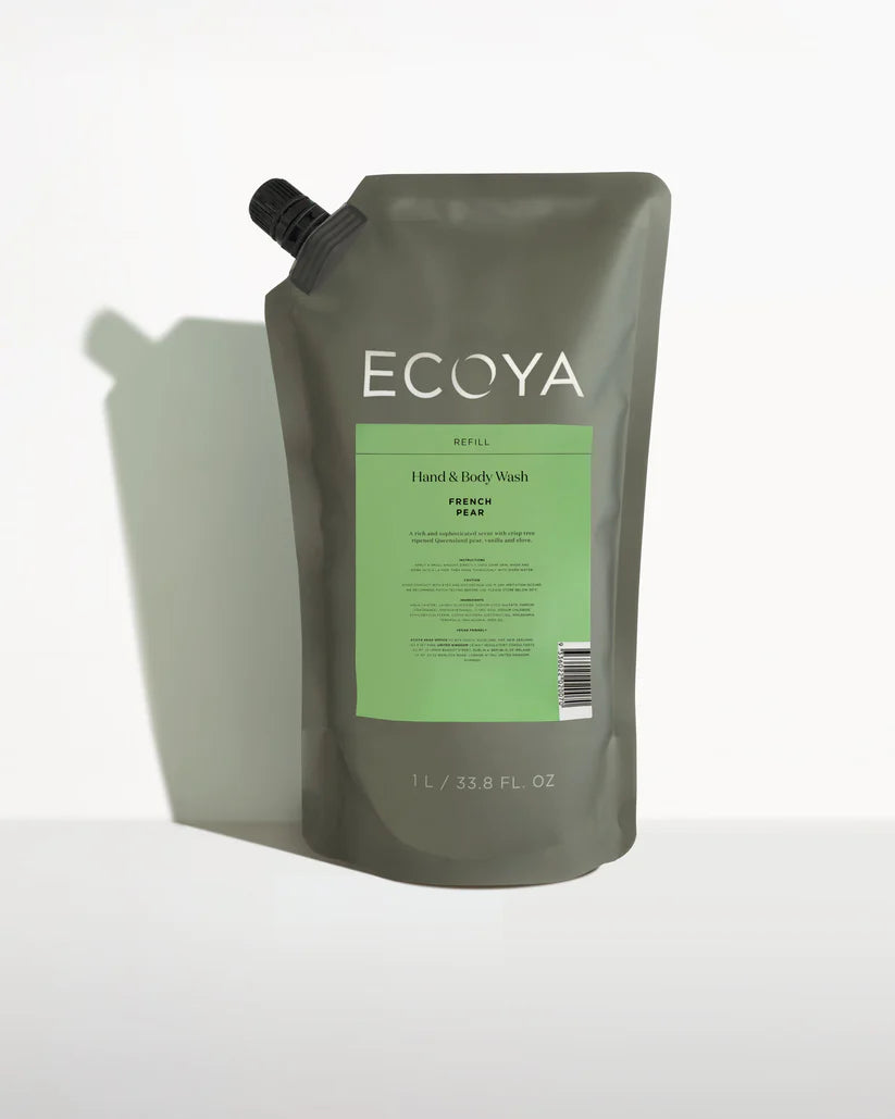 Ecoya Hand &amp; Body Wash 1L Refill French Pear