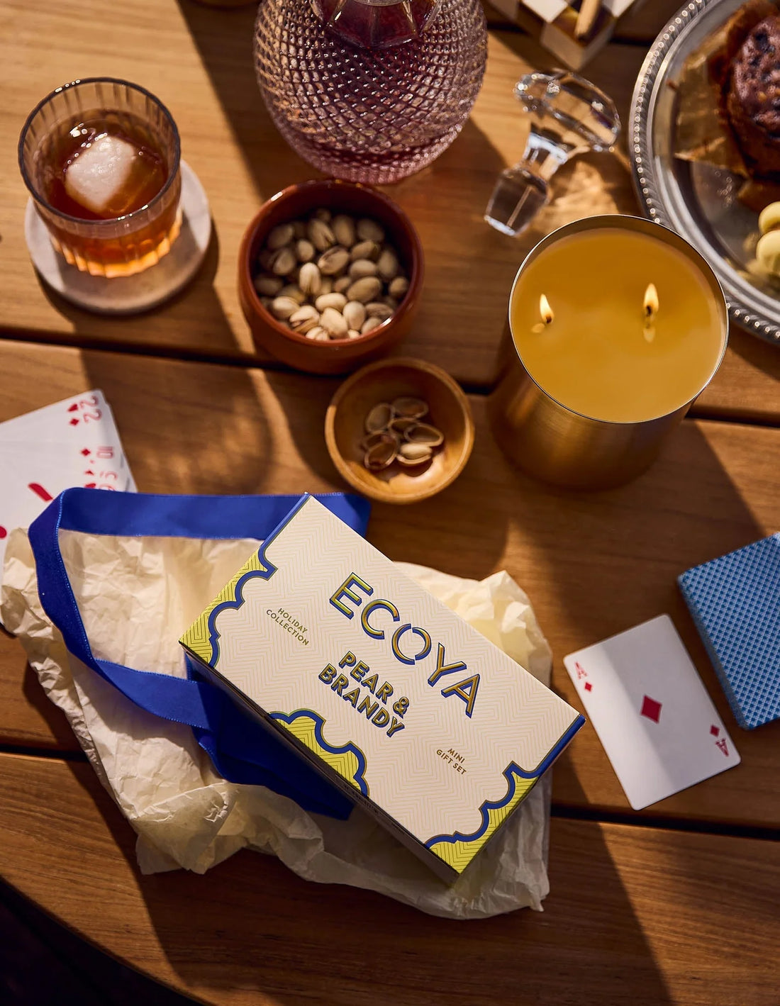 Ecoya  Pear &amp; Brandy Mini Gift Set Holiday Collection