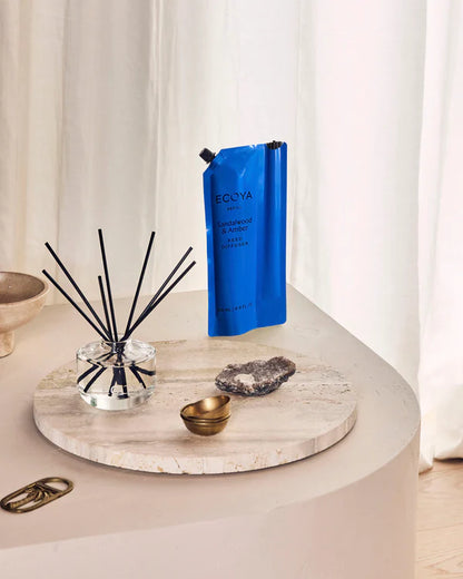Ecoya Sandalwood &amp; Amber Reed Diffuser Refill