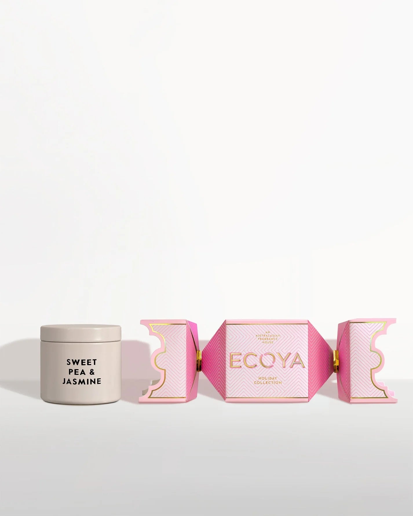 Ecoya Sweet Pea &amp; Jasmine Tin Candle Bon Bon Holiday Collection