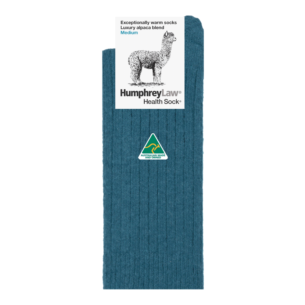 Humphrey Law Exceptionally Warm Alpaca Health Sock Teal